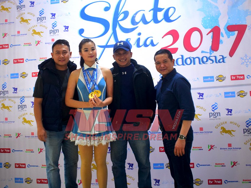 Gadis Periang Ini Rebut Juara 1 Freestyle Gold Ice Skating Competition Of Asia 2017