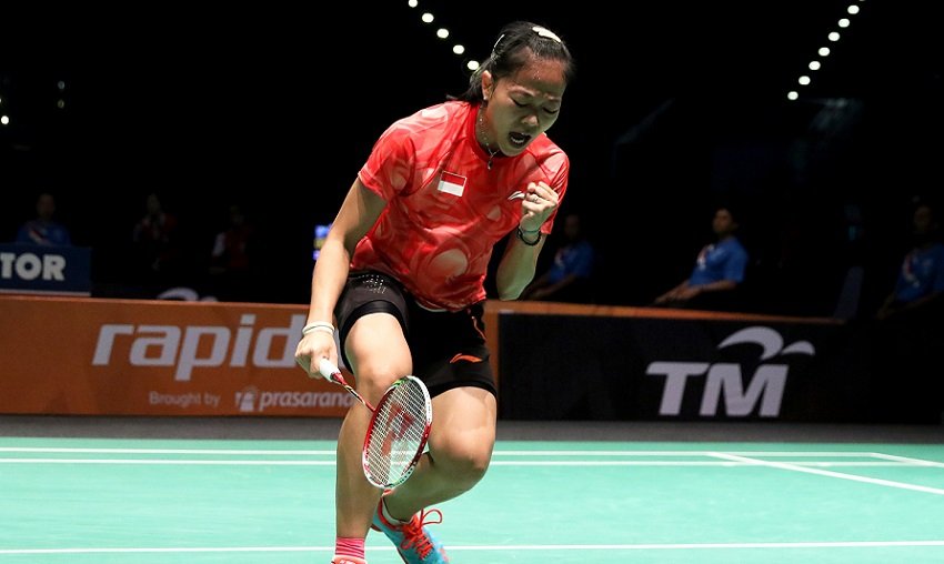 Fitriani turut andil saat tim Indonesia menundukkan tim China 3-2 dalam even Badminton Asia Team Championship 2018. (net)