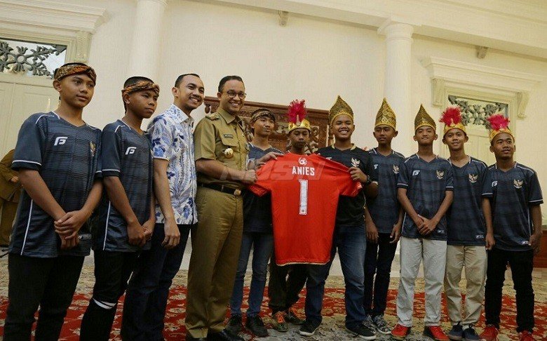 Jelang Piala Dunia 2018 Indonesia Kirim Skuat Ke SCWC Rusia 2018, Gubernur Anies Yakin Garuda Baru Cetak Prestasi