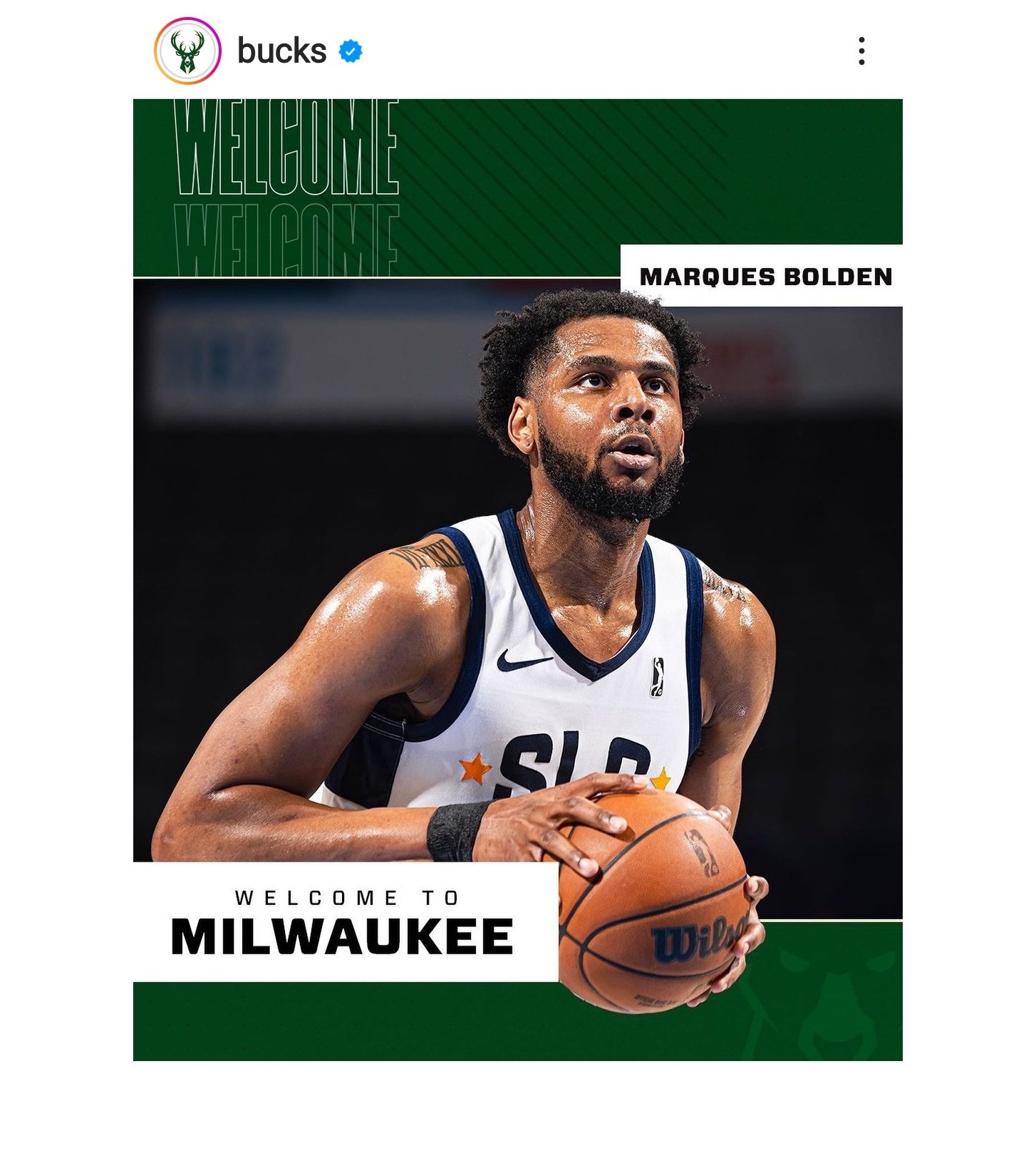 Marques Bolden Gabung Klub Basket NBA Milwaukee Bucks.