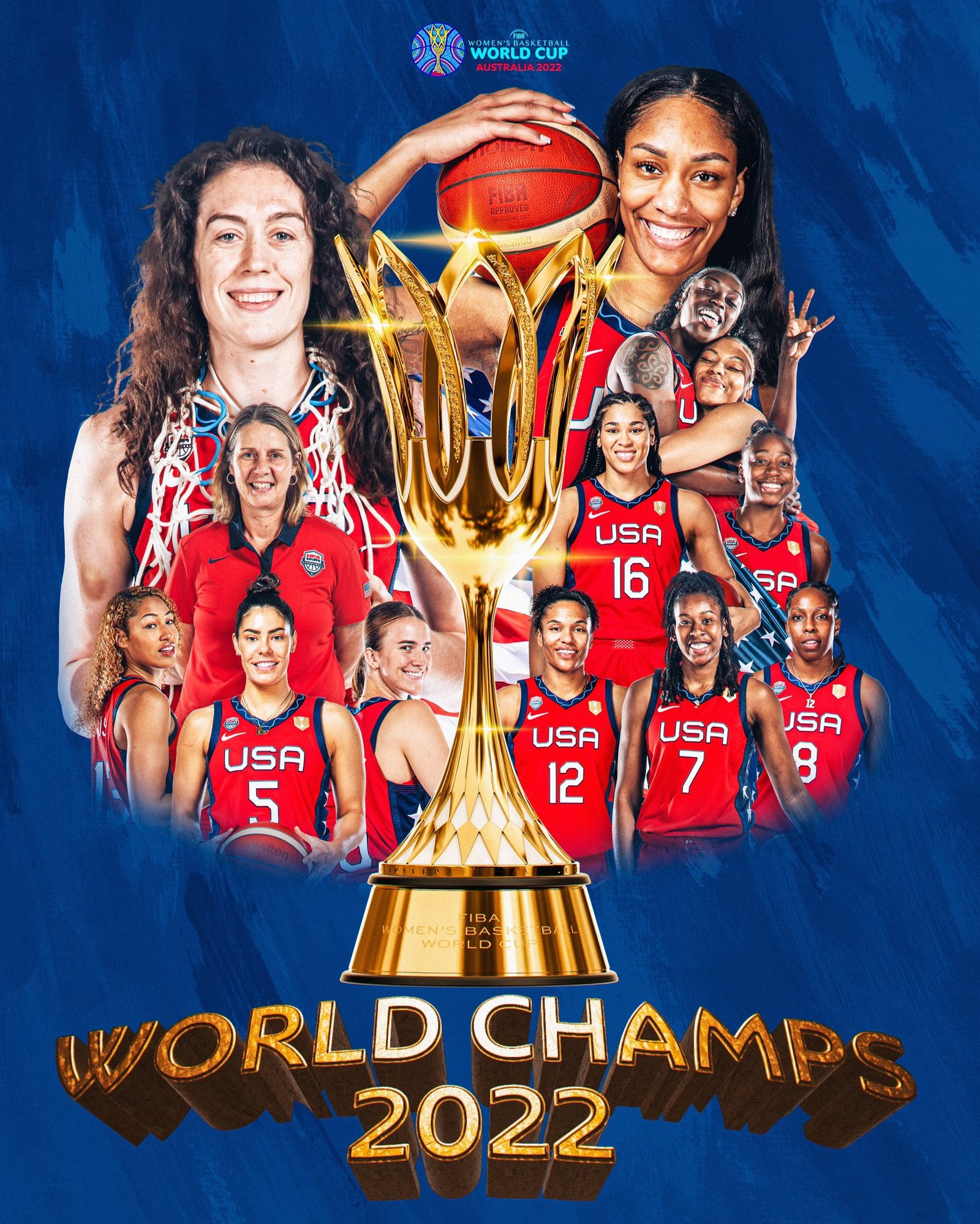 Timnas Wanita Bolabasket USA Kampiun FIBA World Cup 2022