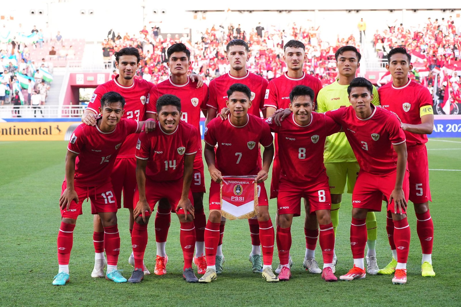 Sebelas Awal Tim U-23 Indonesia Kontra Uzbekistan U-23